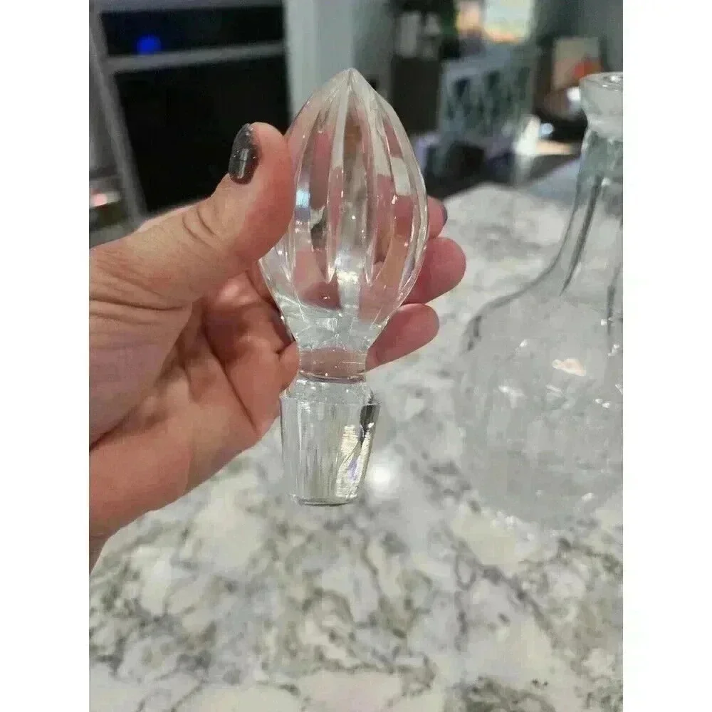 Vintage Heavy Crystal Glass Decanter